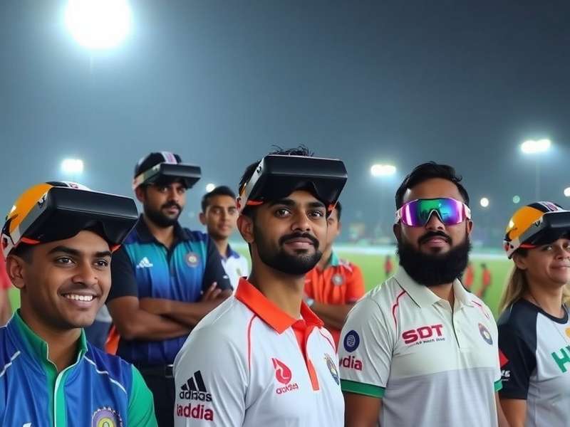 VR Cricket Epic Encounter: Diverse Player Base in India VR Cricket Epic Encounter Players - A diverse group of Indian players enjoying the game